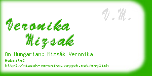 veronika mizsak business card
